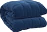 vidaXL Couverture lestée Bleu