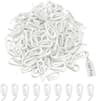 Crochets de rideau en plastique blanc