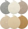 Lot de 6 dessous de plat en coton