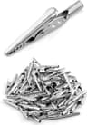 QWORK Lot de 50 pinces crocodile