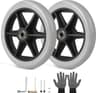 DBREAKS Roues déambulateur 190mm