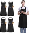 Lot de 4 tabliers noirs