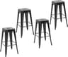 HOMCOM Lot de 4 tabourets de bar